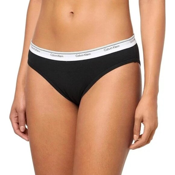 NEW 3 Pack Calvin Klein Women's L Bikini Underwear Cotton Modal Multicolor - Picture 1 of 5